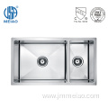 High Quality Double Bowls Undermount Brushed Kitchen Sink